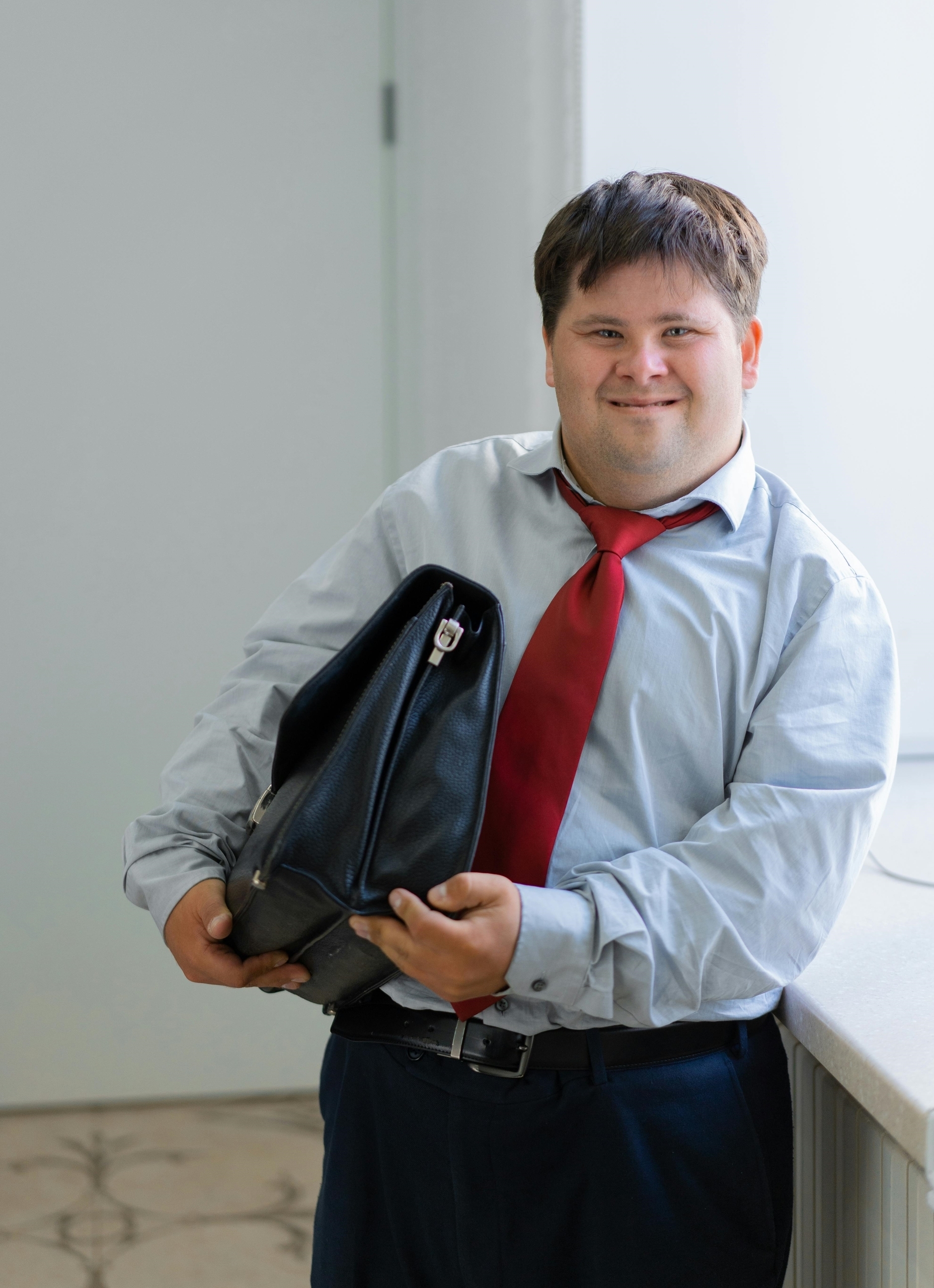 Young man ready for work